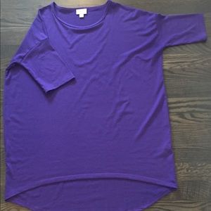 Solid purple XXS LuLaRoe Irma